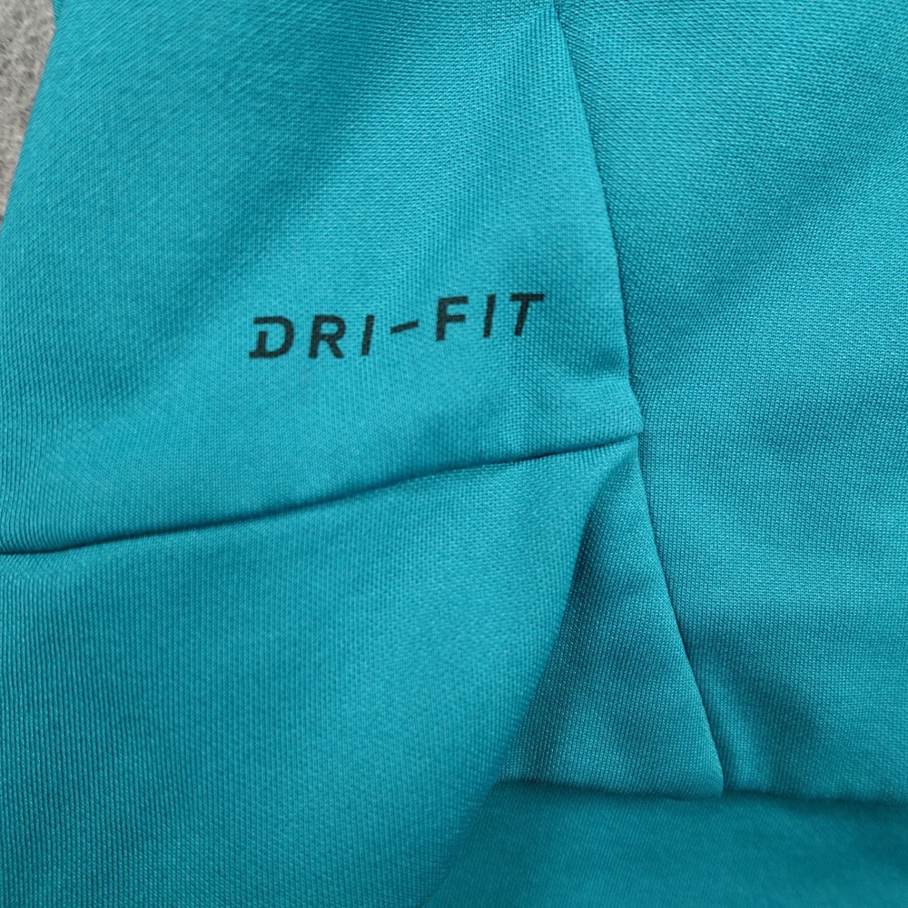 Nike Hoodie Mens Extra Large Teal Blue Colorblock Therma Fit Dri Fit Training - Picture 2 of 12